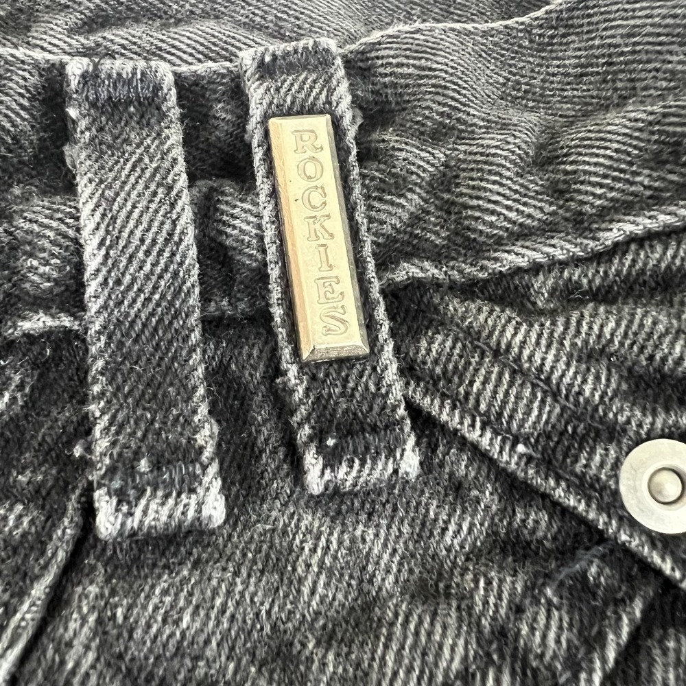 Vintage Rockies Bareback Jeans Women 34 High Rise Tapered Relaxed Denim Charcoal - Picture 3 of 11
